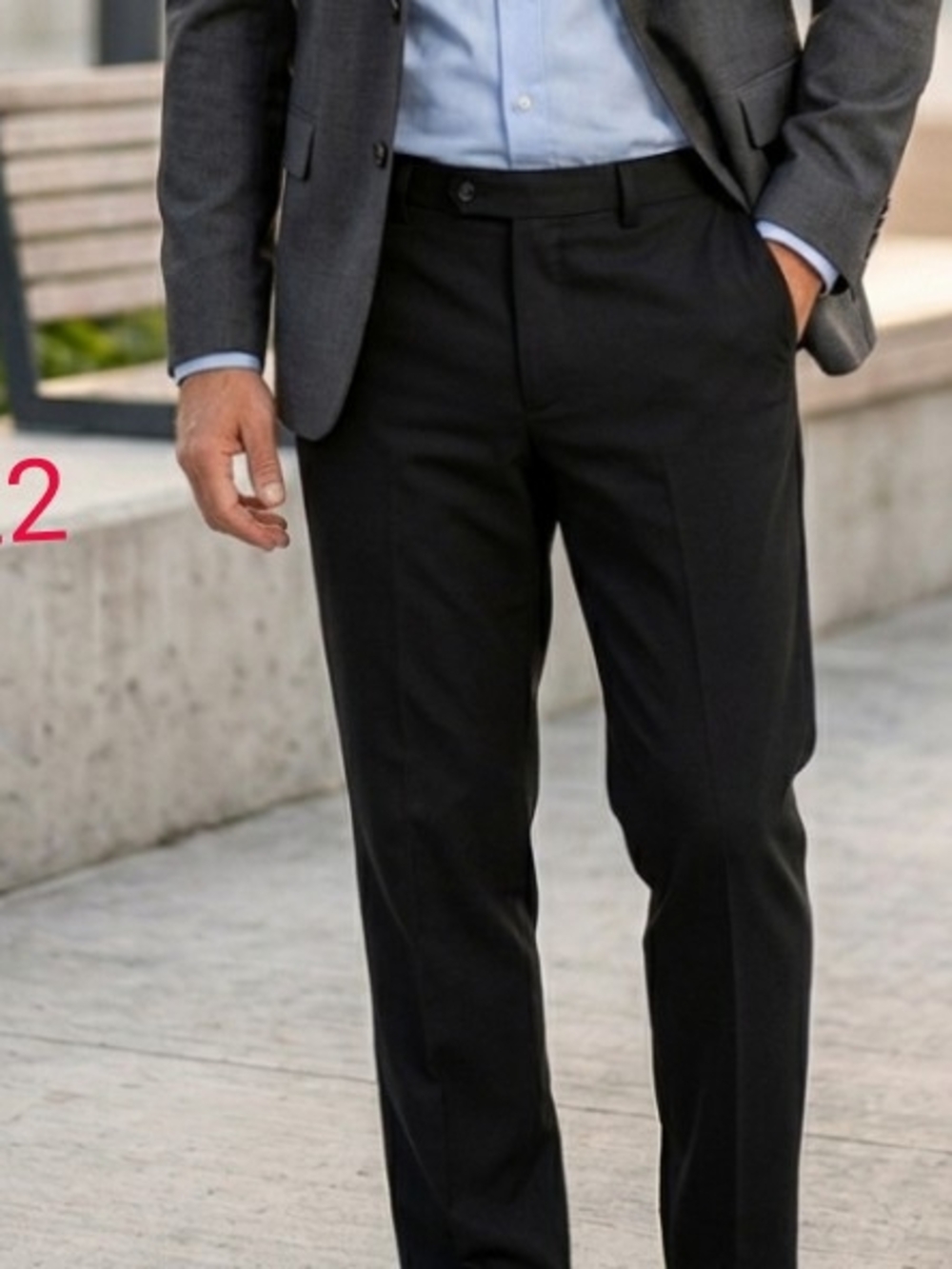 Dockers Men's Black Dress Pants SIZE 32/32- Classic Tailored Trousers